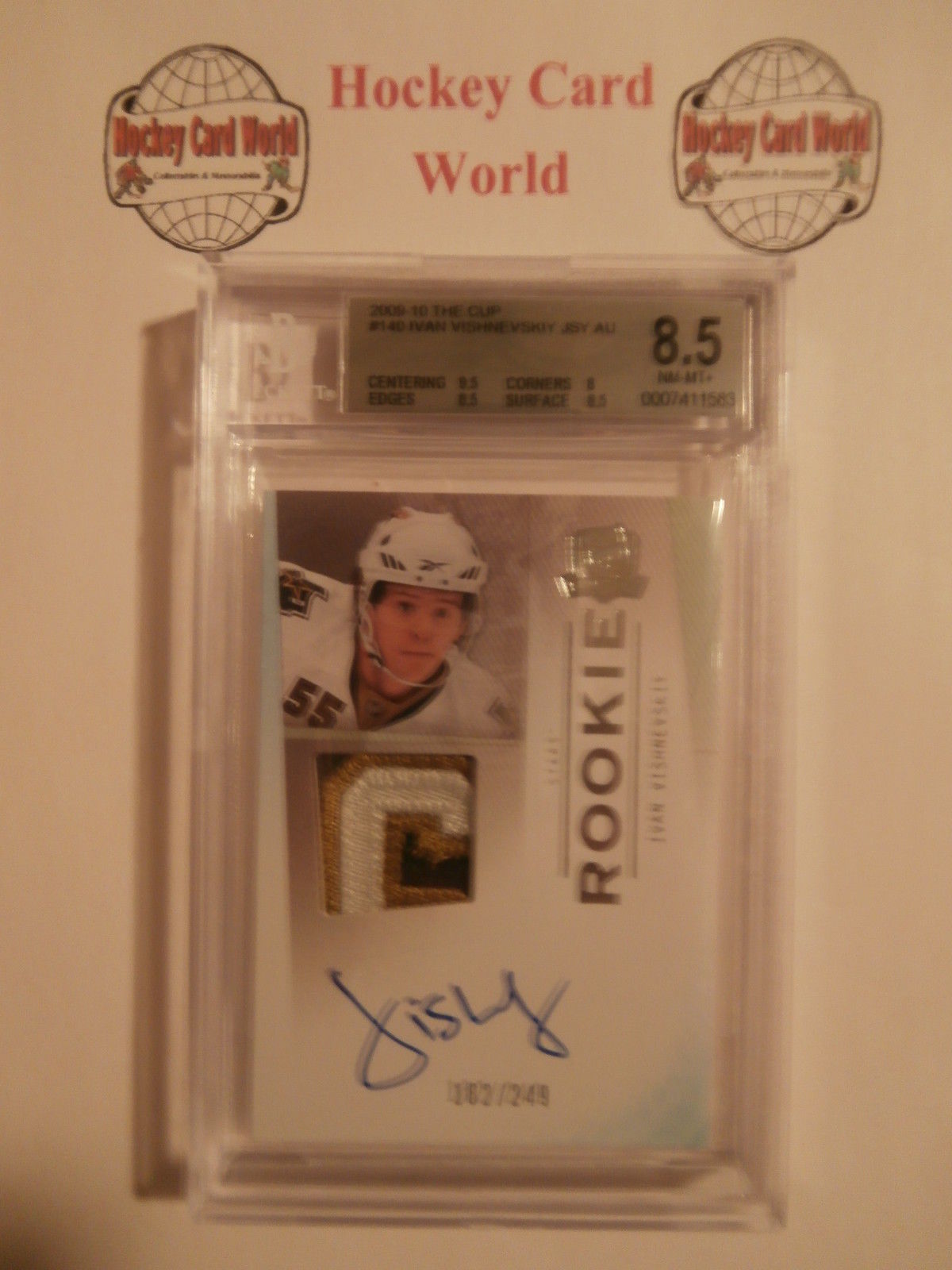 2009-10 The Cup IVAN VISHNEVSKIY BGS 8.5 With BGS 10 Auto 182/249 Rookie Image 1