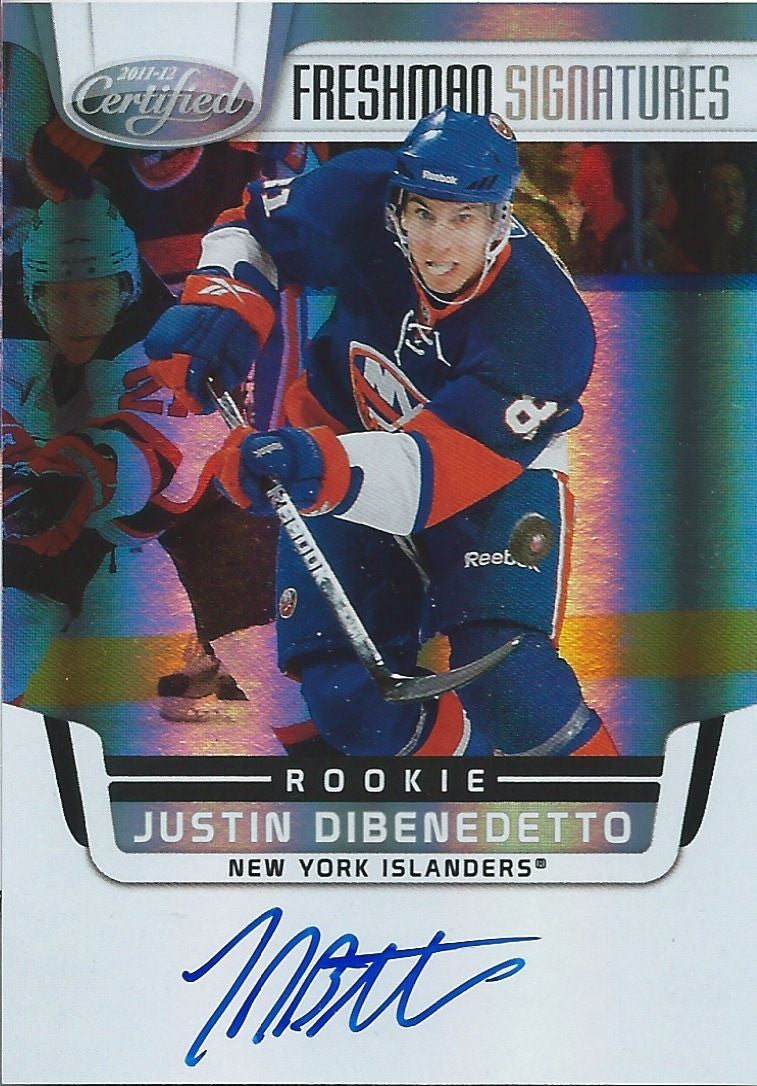 2011-12 Certified JUSTIN DIBENEDETTO Auto RC Rookie Panini 00059