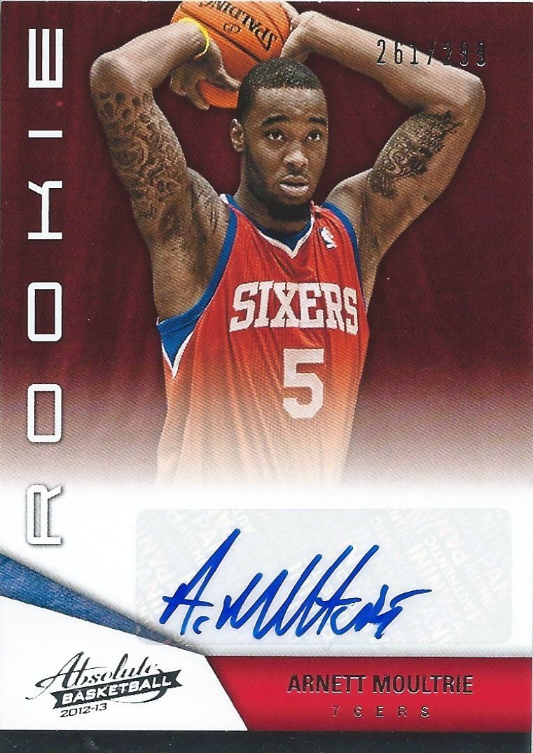 2012-13 Absolute ARNETT MOULTRIE 261/299 Auto Rookie RC Panini 01195 Image 1