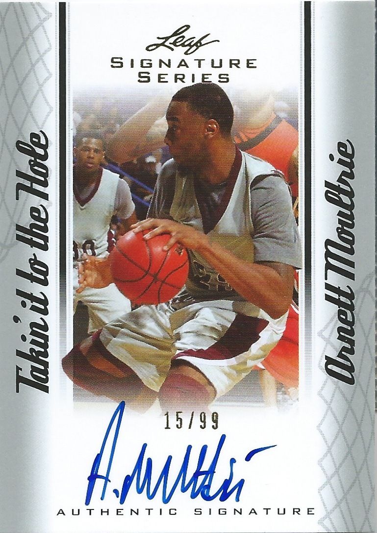 2012-13 Leaf Signature Takin Hole Silver ARNETT MOULTRIE 15/99 Auto 01187 Image 1