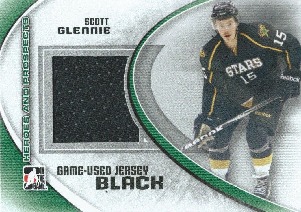 2011-12 ITG Heroes and Prospects Black SCOTT GLENNIE /100* Jersey 02302 Image 1