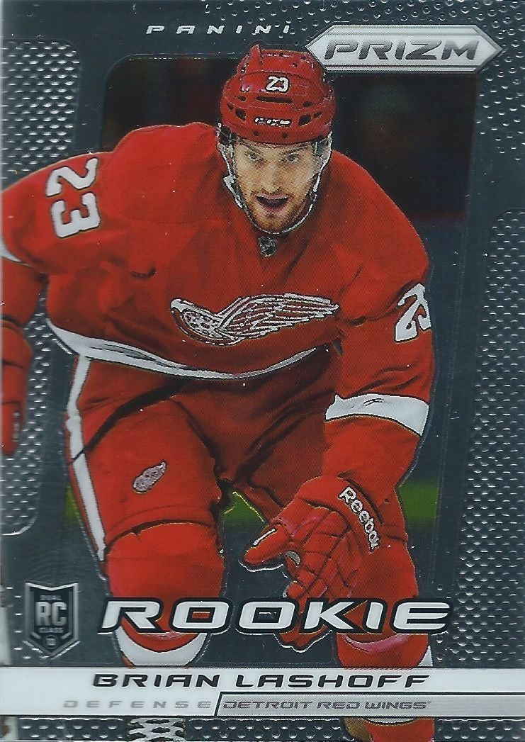 2013-14 Panini Prizm #234 BRIAN LASHOFF Rookie RC NHL Red Wings 00856