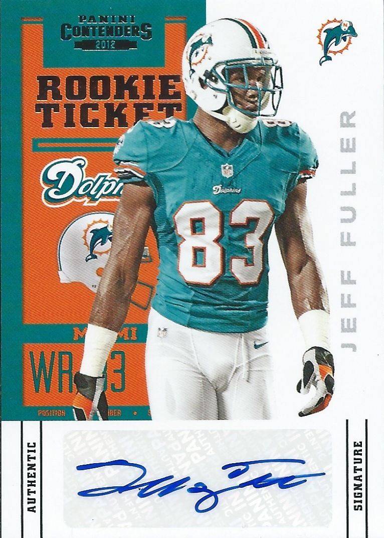 2012 Panini Contenders JEFF FULLER Auto/RC Autograph Signature 01117 Image 1