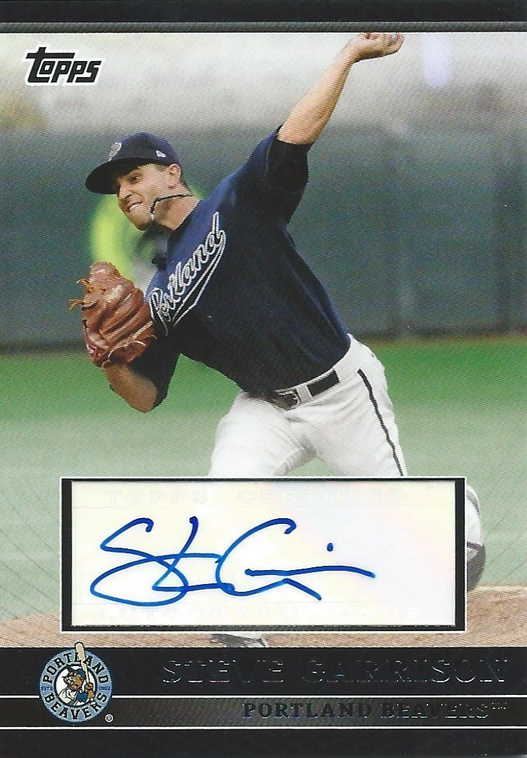 2010 Topps Pro Debut Prospects STEVE GARRISON Autograph Signatures 01269