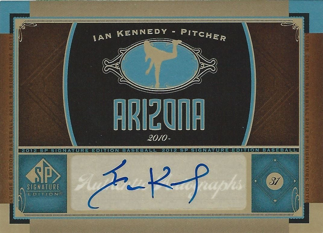 2012 SP Signature IAN KENNEDY Autograph Signatures Upper Deck UD 01238
