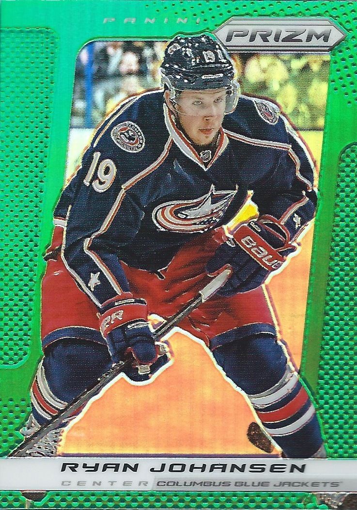 2013-14 Panini Prizm Green #25 RYAN JOHANSEN NHL Blue Jackets 00580 Image 1