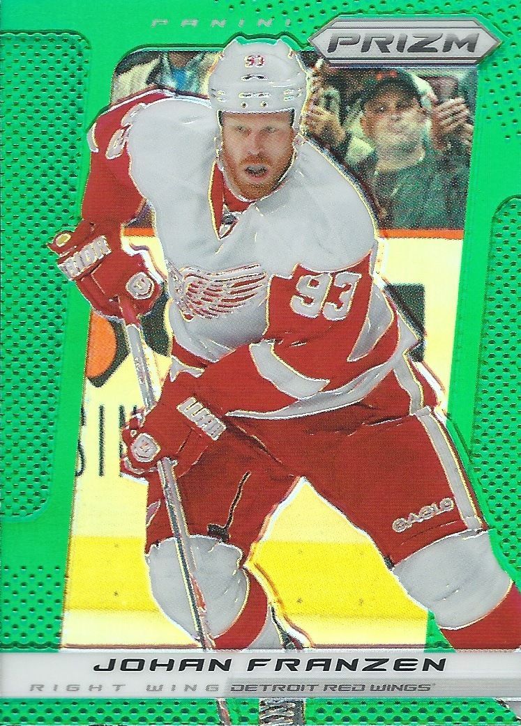 2013-14 Panini Prizm Green #31 JOHAN FRANZEN NHL Red Wings 00589 Image 1