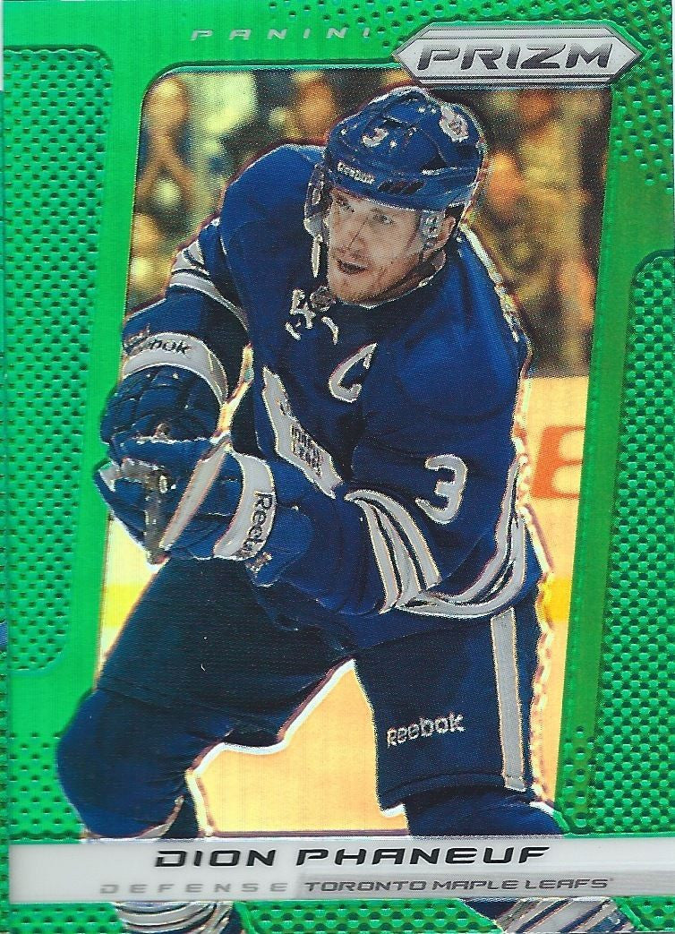 2013-14 Panini Prizm Green #99 DION PHANEUF NHL Maple Leafs 00588