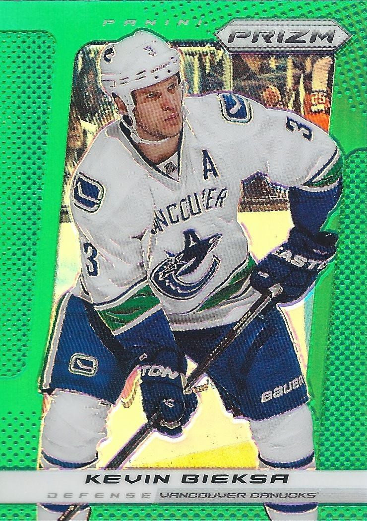 2013-14 Panini Prizm Green #192 KEVIN BIEKSA NHL Canucks 00581