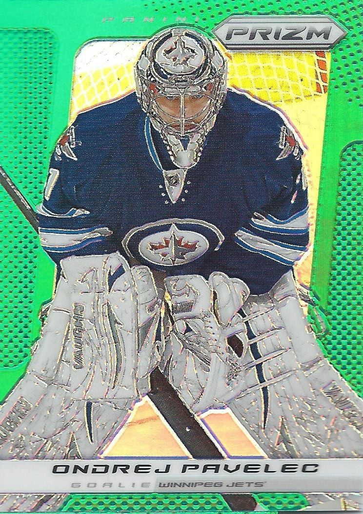 2013-14 Panini Prizm Green #196 ONDREJ PAVELEC NHL Jets 00584