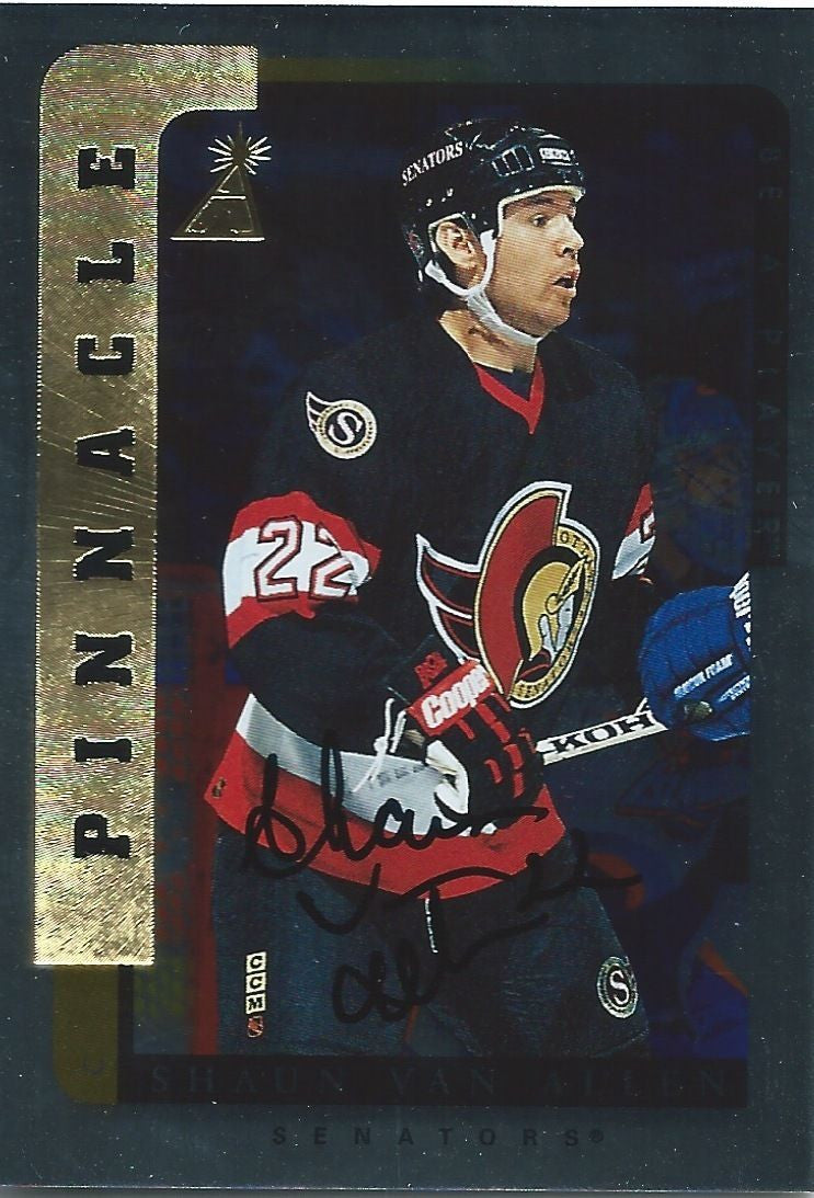 1996-97 Be A Player Silver SHAUN VAN ALLEN Auto Autographs Pinnacle 00354