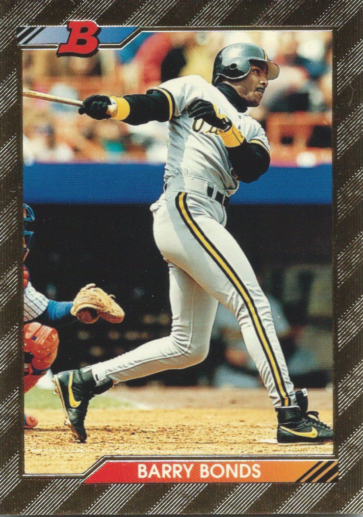 1992 Bowman Gold #590 BARRY BONDS Baseball MLB 02471 Image 1