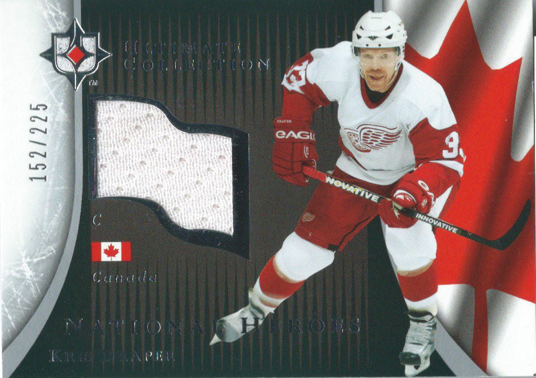 2005-06 Upper Deck Ultimate Collection KRIS DRAPER 152/225 Jersey 01909
