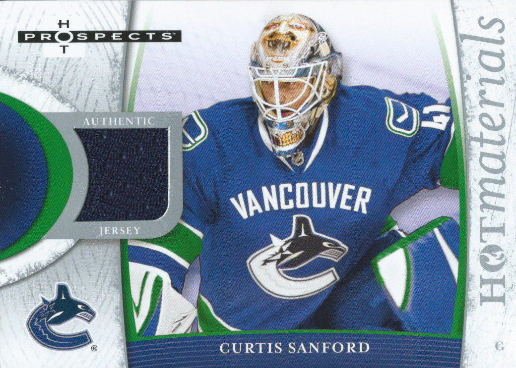 2007-08 Hot Prospects Hot Materials CURTIS SANFORD Jersey NHL 01892