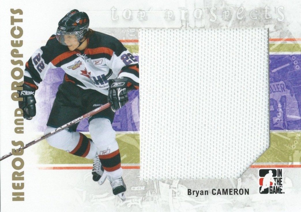 2007-08 ITG Heroes and Prospects Jerseys BRYAN CAMERON Swatch TP 02293 Image 1