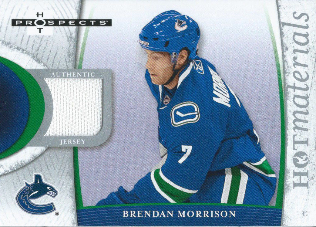 2007-08 Hot Prospects Hot Materials BRENDAN MORRISON Jersey NHL 01896