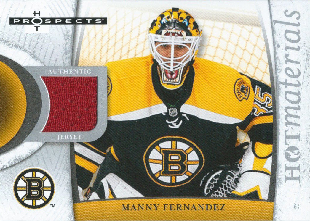 2007-08 Hot Prospects Hot Materials MANNY FERNANDEZ Jersey NHL 01897 Image 1