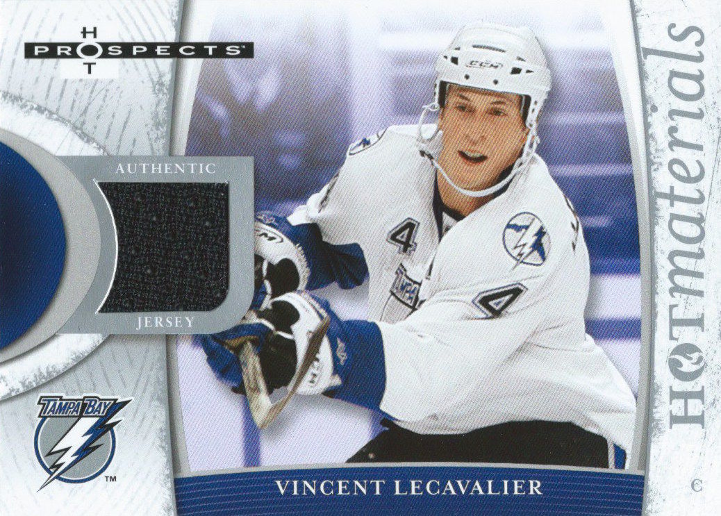 2007-08 Hot Prospects Hot Materials VINCENT LECAVALIER Jersey NHL 01898 Image 1