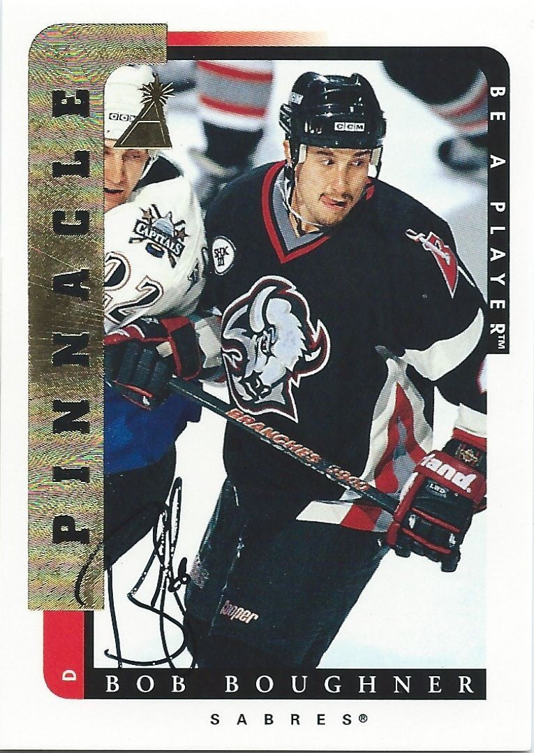 1996-97 Be A Player BOB TOUGHENER Auto Autographs Pinnacle Sabres 00359