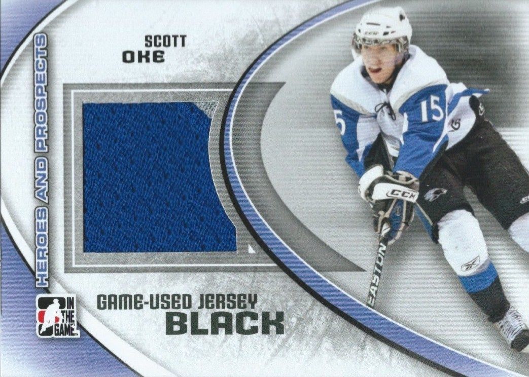 2011-12 ITG Heroes and Prospects Black SCOTT OKE /100* Jersey 02300 Image 1