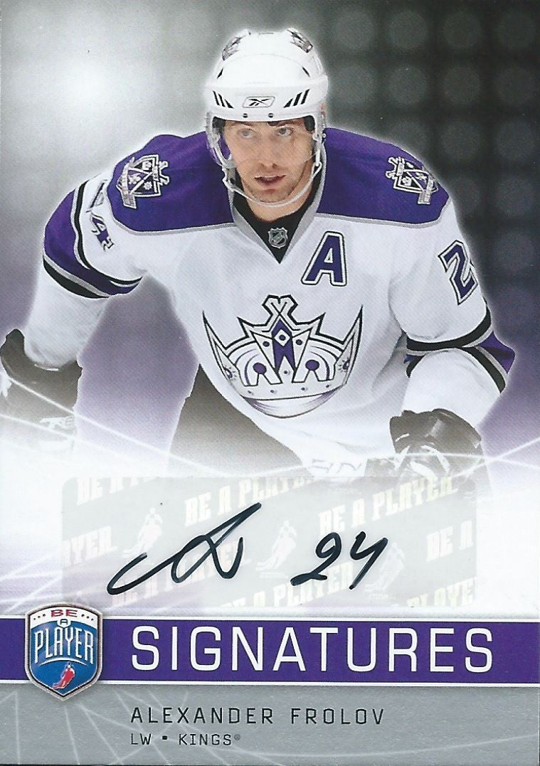 2008-09 Be A Player Signatures Auto ALEXANDER FROLOV Autographs UD 00254