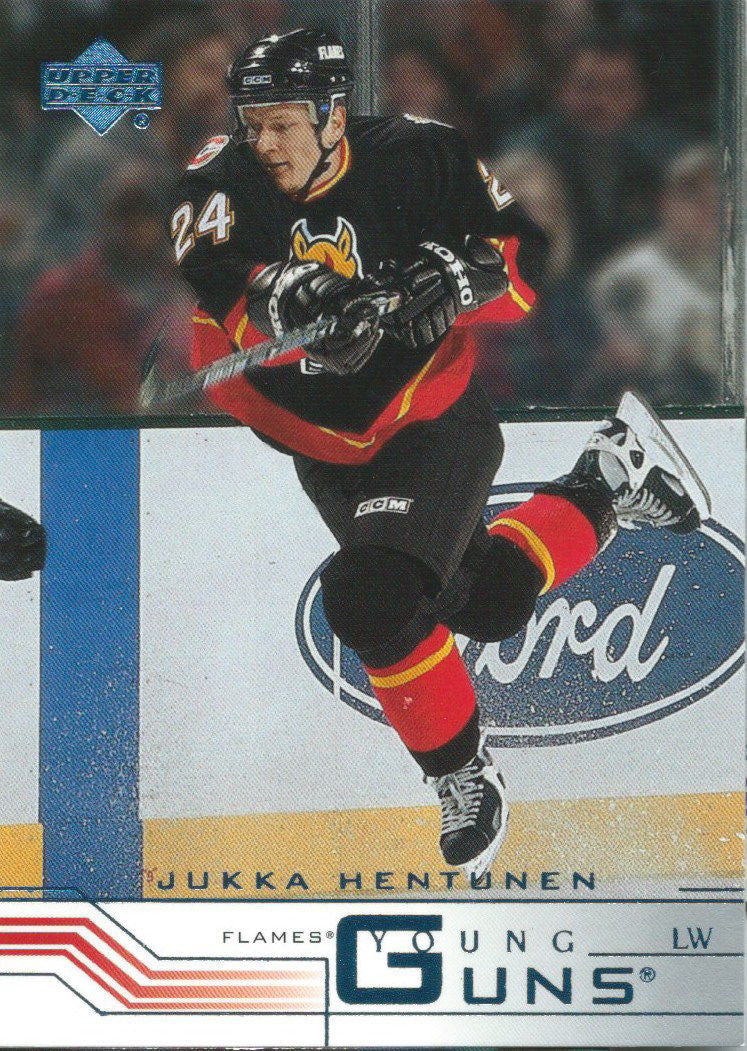 2001-02 Upper Deck JUKKA HENTUNEN Young Guns Rookie RC 02353
