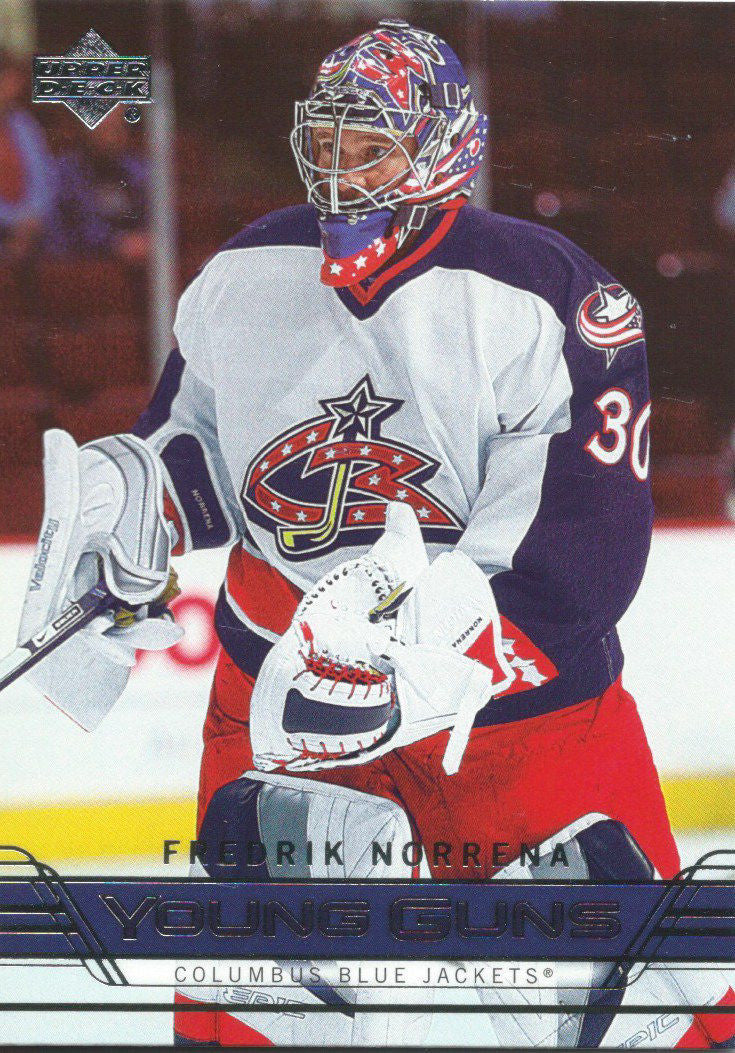 2006-07 Upper Deck FREDRIK NORRENA Young Guns Rookie RC 02361