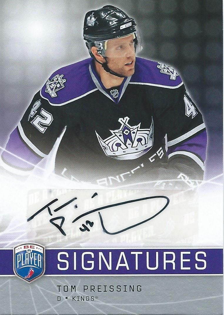 2008-09 Be A Player Signatures Auto TOM PRESSING Autographs UD 00262