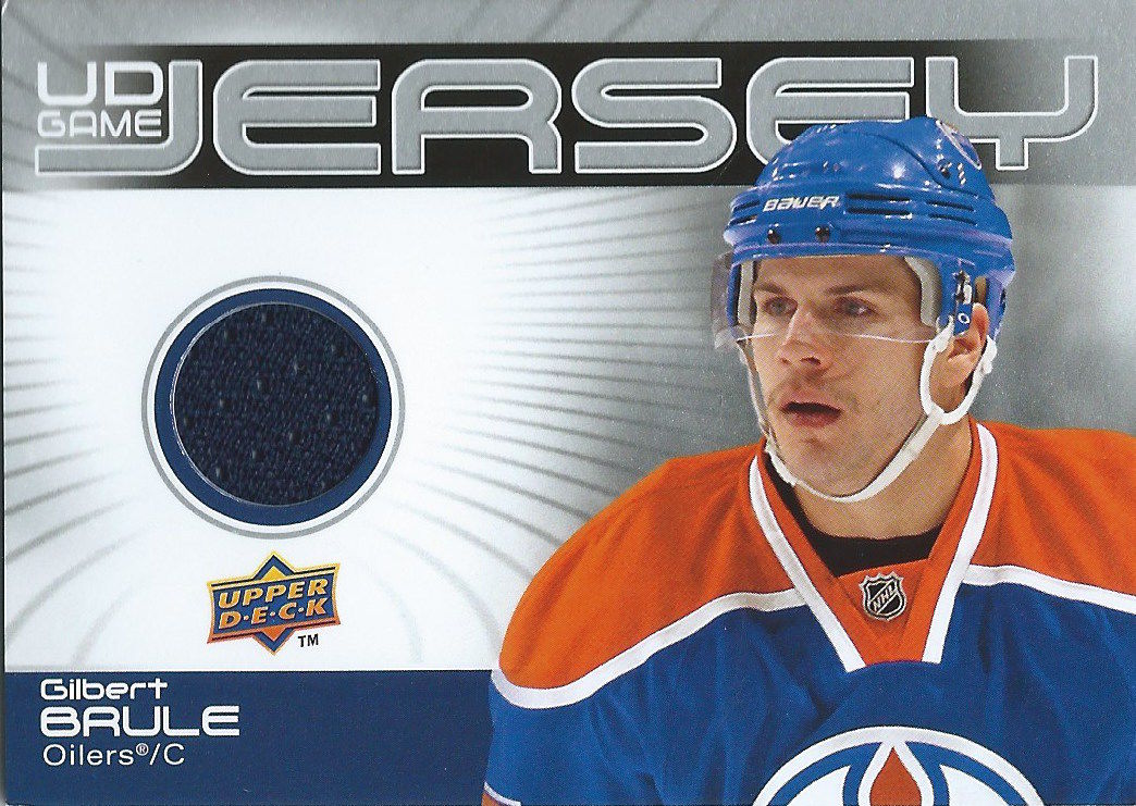 2010-11 Upper Deck Game Jersey GILBERT BRULE Material UD NHL 01914 Image 1