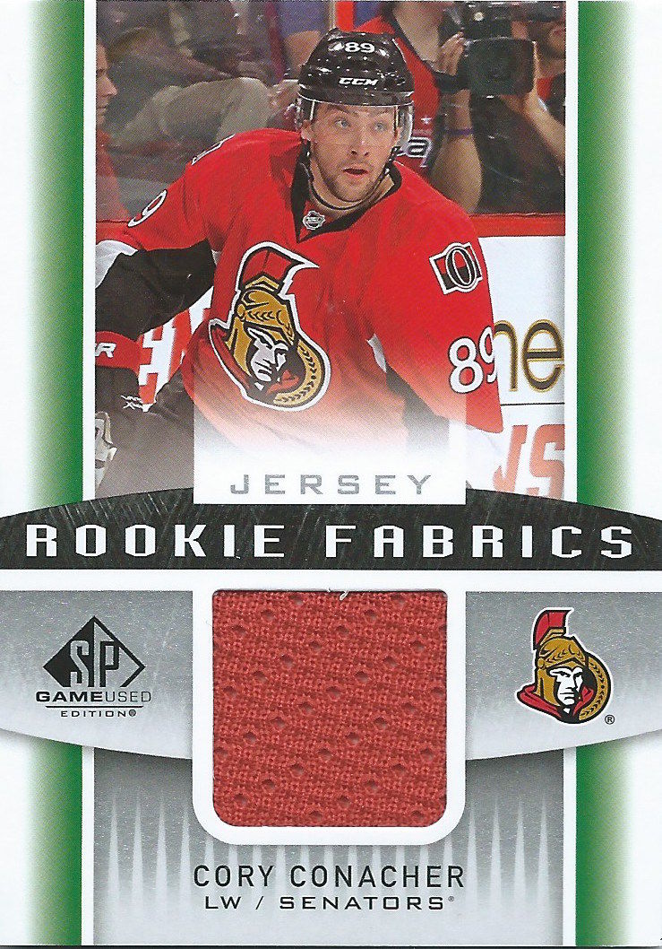 2013-14 Upper Deck SP Game Used CORY CONACHER Jersey NHL UD 01928 Image 1