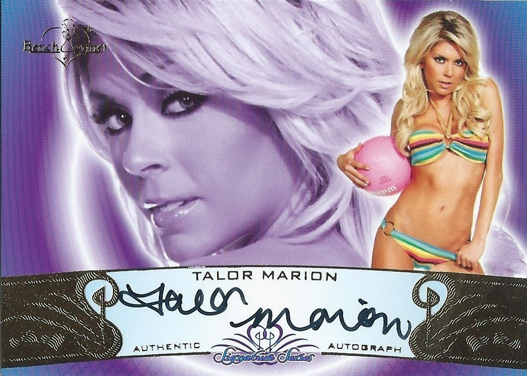 2010 Bench Warmer Signature Series Gold Foil TALOR MARION Autograph Auto