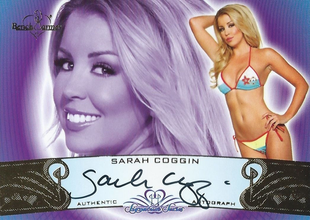 2010 Bench Warmer Signature Series Gold Foil SARAH COGGIN Autograph Auto