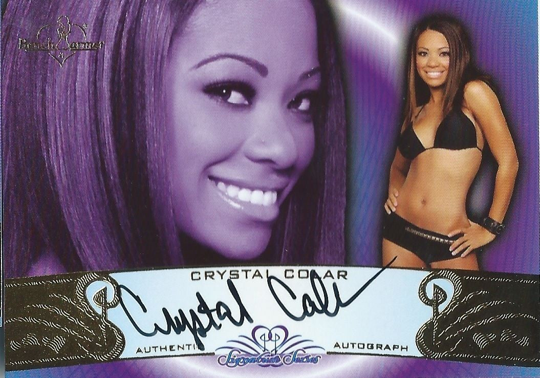 2010 Bench Warmer Signature Series Gold Foil CRYSTAL COLAR Autograph Auto