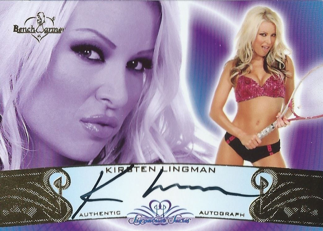 2010 Bench Warmer Signature Series Gold Foil KIRSTEN LINGMAN Autograph