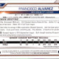 2021 Bowman Prospects #BP-53 Francisco Alvarez  New York Mets  V91642 Image 2