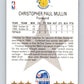 1990-91 Hopps Basketball #22 Chris Mullin AS  SP Golden State Warriors  Image 2