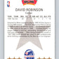 1990-91 Hopps Basketball #24 David Robinson AS  SP San Antonio Spurs  Image 2