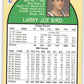 1990-91 Hopps Basketball #39 Larry Bird  Boston Celtics  Image 2