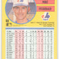 1991 Fleer Baseball #229 Mike Fitzgerald  Montreal Expos  Image 2