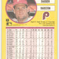 1991 Fleer Baseball #393 Darren Daulton  Philadelphia Phillies  Image 2