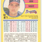 1991 Fleer Baseball #704 John Smoltz  Atlanta Braves  Image 2