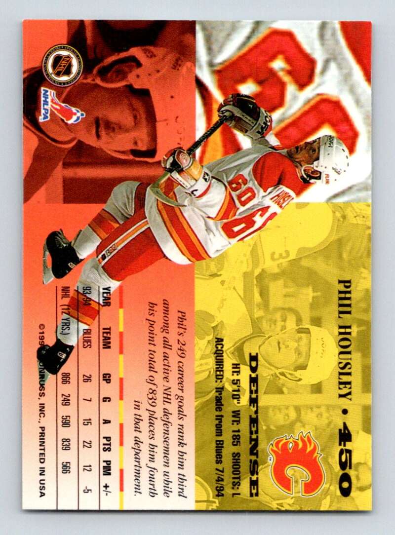 1994-95 Leaf #450 Phil Housley Calgary Flames Image 2