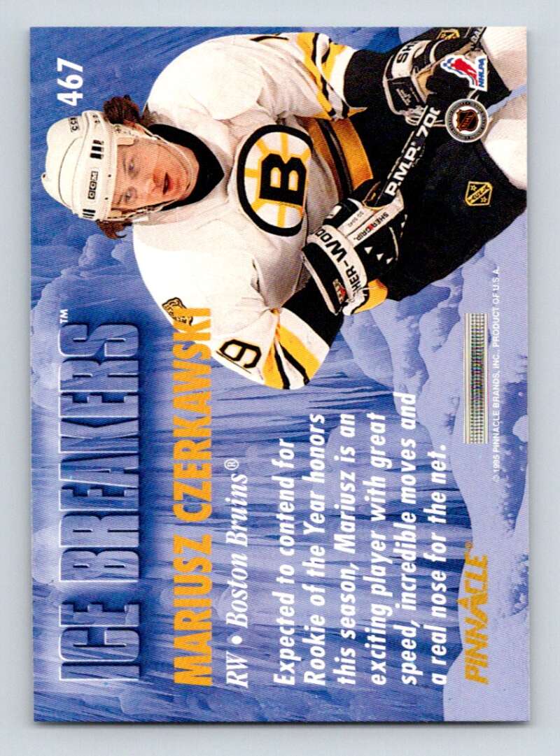 1994-95 Pinnacle #467 Mariusz Czerkawski IB Boston Bruins Image 2