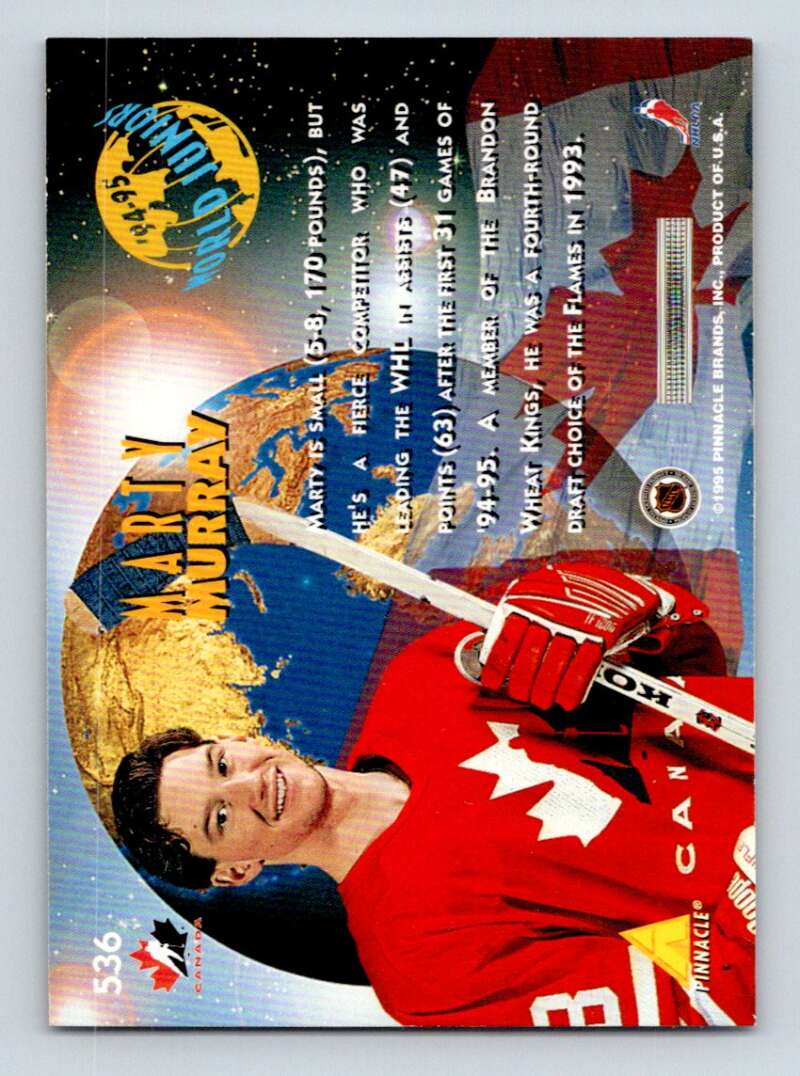 1994-95 Pinnacle #536 Marty Murray Image 2