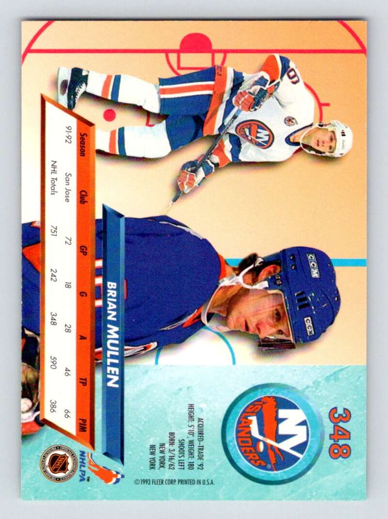 1992-93 Fleer Ultra #348 Brian Mullen Image 2