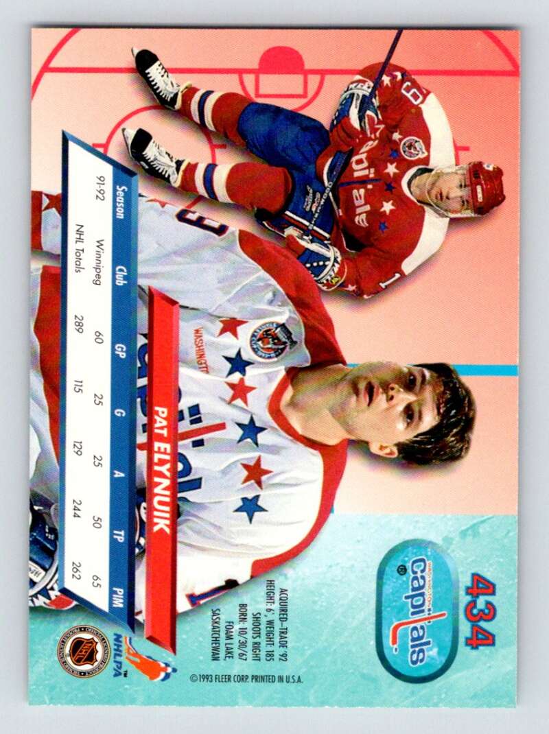 1992-93 Fleer Ultra #434 Pat Elynuik Image 2