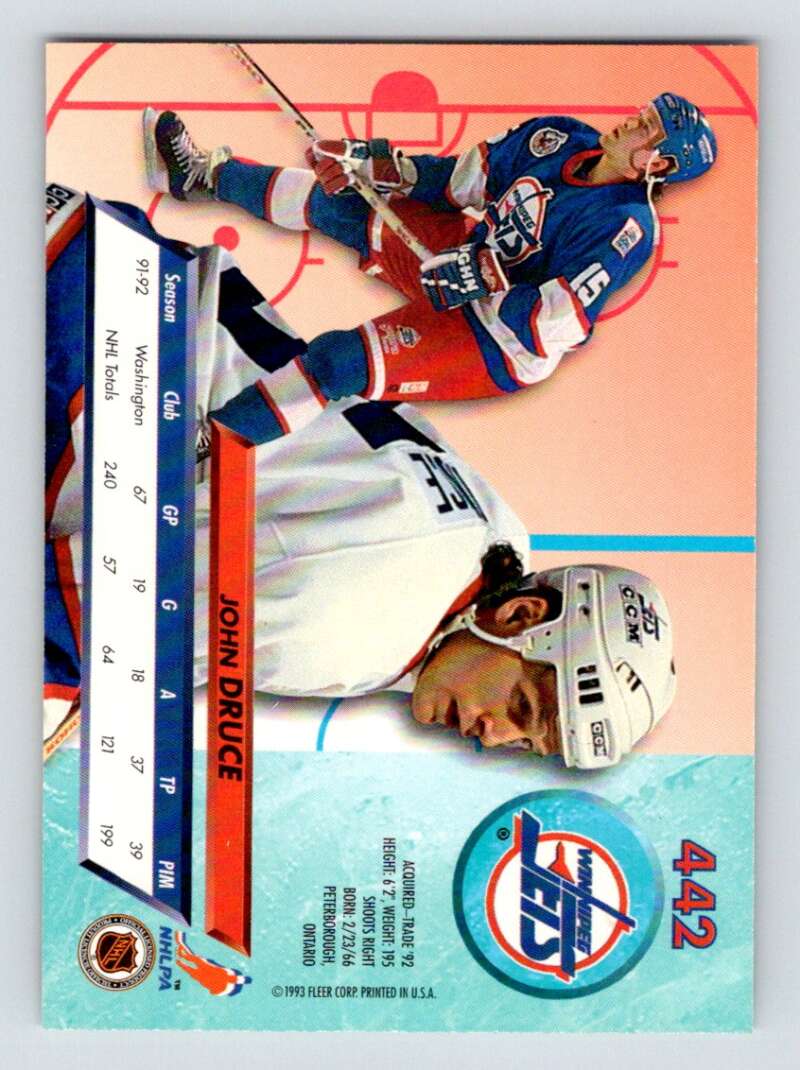 1992-93 Fleer Ultra #442 John Druce Image 2