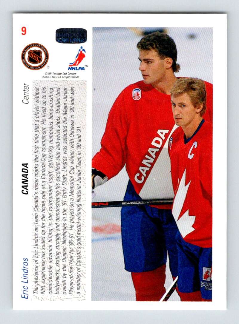 1991-92 Upper Deck #9 Eric Lindros Image 2