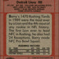 1990 Topps Football #352 Barry Sanders AP  Detroit Lions  Image 2
