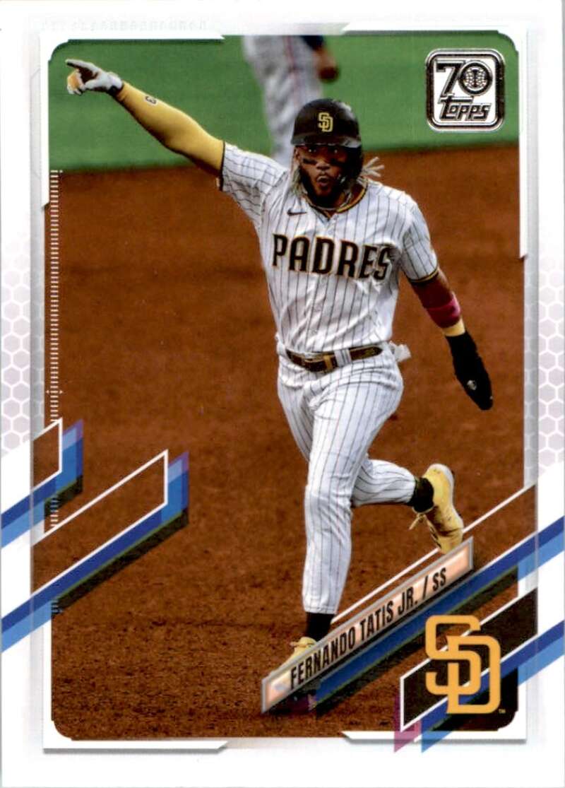 2021 Topps Baseball #1 Fernando Tatis Jr. San Diego Padres Image 1